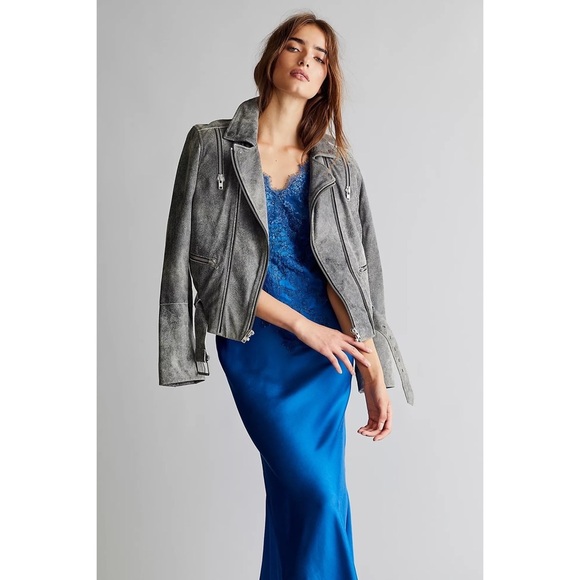 NWT Free People X Brenda Knight Lace Maxi Slip Dress - Royal Blue - Picture 15 of 16